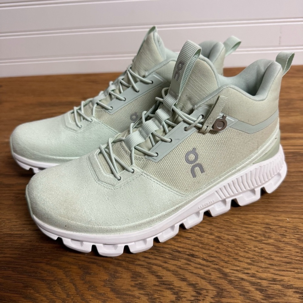 ON Women's Cloud Hi Running Sneaker Shoes, Mineral  Size W6.5